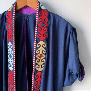 Anthropologie One September Embroidered Kimono